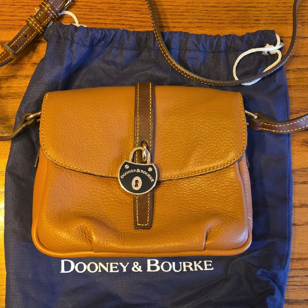Dooney & Bourke Brown Leather Crossbody Bag